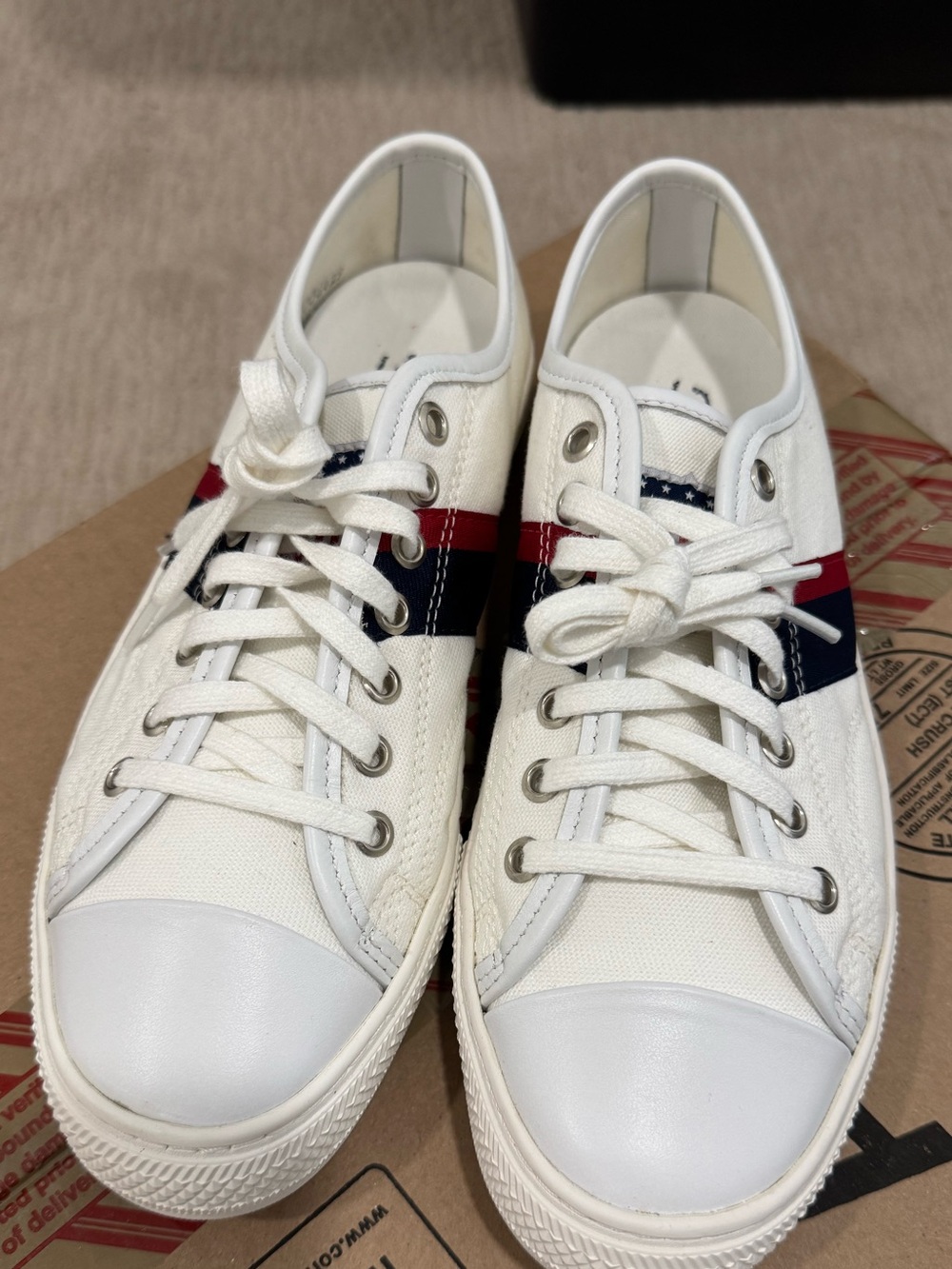 Polo Ralph Lauren Team USA Tokyo 2020 Olympic low-top navy, canvas sneakers